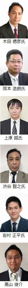 (株)インフォテック・サーブ/CSAJ 木田徳彦 氏、創研情報(株) 阪本浩朗 氏、 (株)アイ・ピー・エル 上原誠 氏、TIS西日本(株) 渋谷智之 氏、(株)ヒューマンテクノシステム 岩村正平 氏、IPA 高山俊介